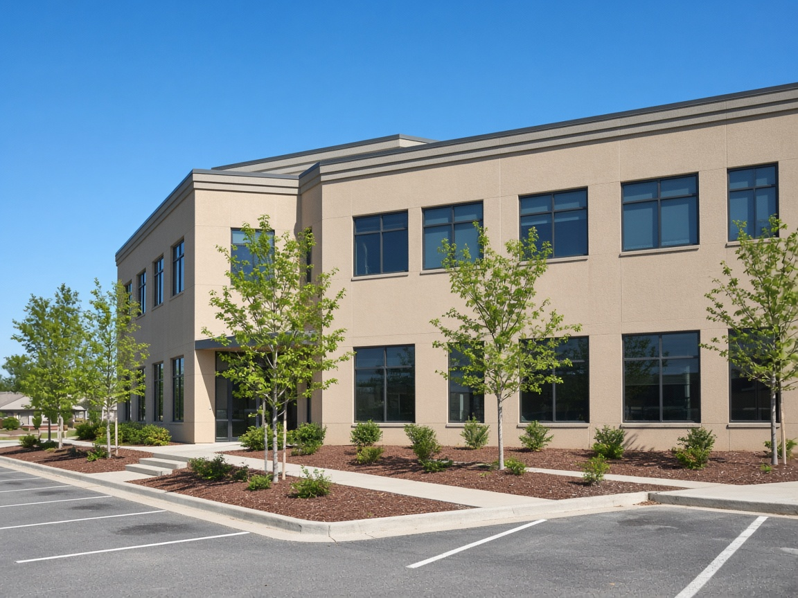 Frisco office-park exterior in daylight